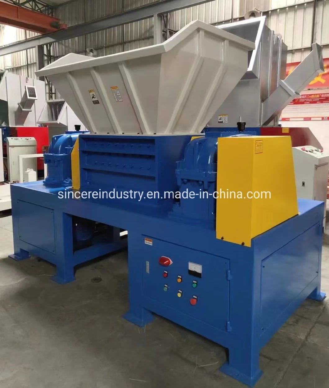 Crusher Plastic Recycling PP PE PVC Scrap Double Shaft Shredder