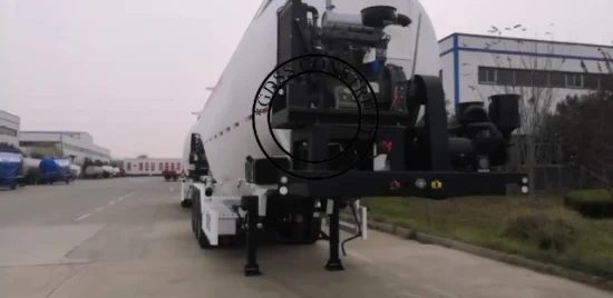 Serbatoio di stoccaggio del silo di polvere sfusa secca di semi-tailer per cisterna di cemento sfuso da 40 m3 in vendita